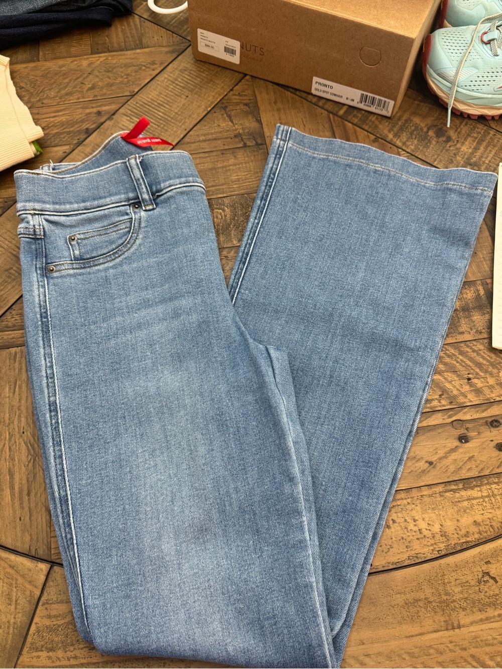 SPANX Light Blue Flare Jeans